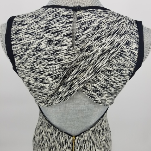 SOLD Sandro Open Back Printed Reve Dress Sz 1 - Picture 5 of 8